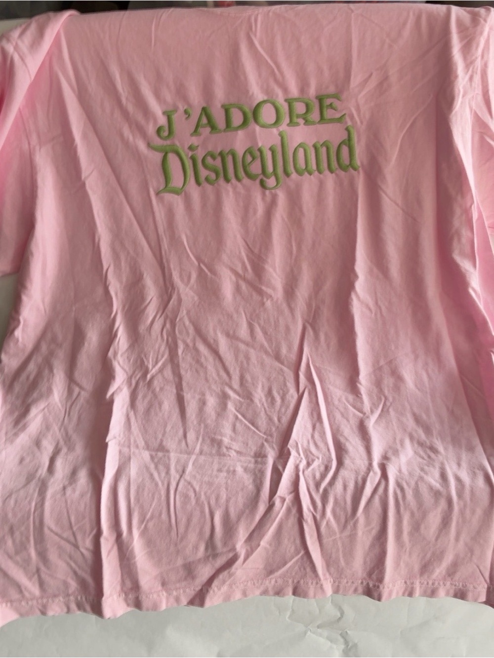 J’adore Disneyland embroidered
Blush Pink Sage Graphic Tee 2XL